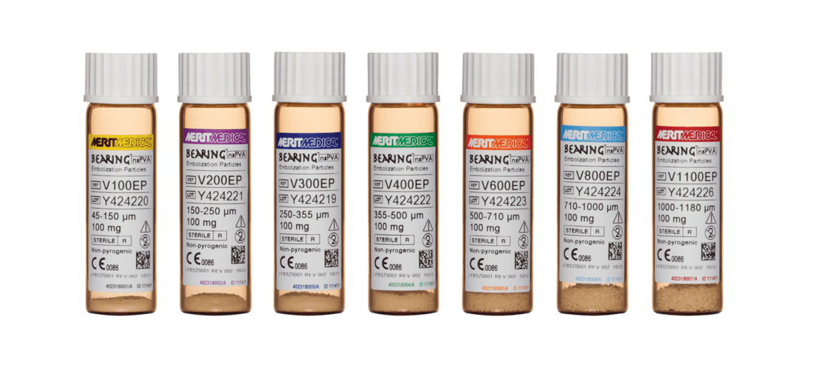 Bearing nsPVA Embolization Particles