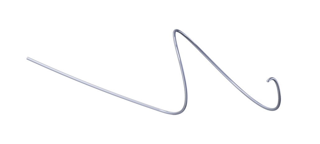 a 0.014" guide wire designed with the ability to be shaped multiple times