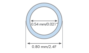 SwiftNINJA Steerable Microcatheter Tip Diameter
