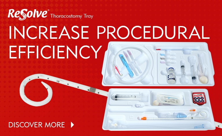 Increase Procedural Efficiency - ReSolve Thoracostomy Tray