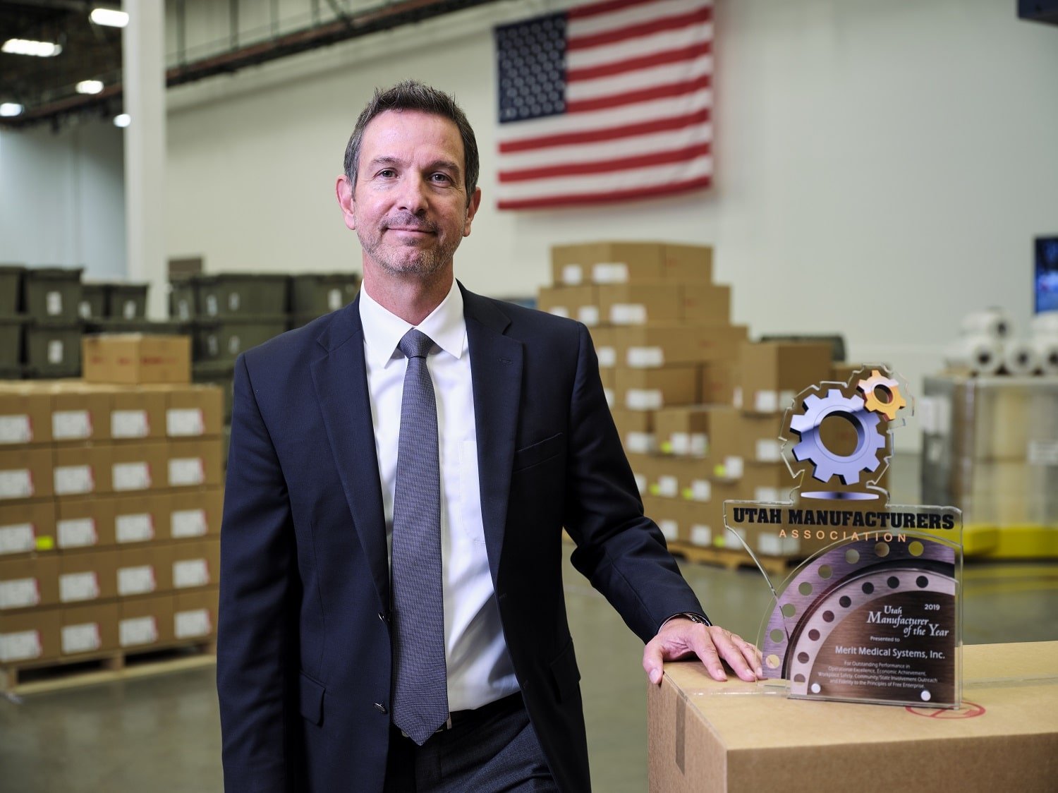 Neil Peterson - Merit Medical - Vice President Operations - Manufacturer of the Year 2019 Award
