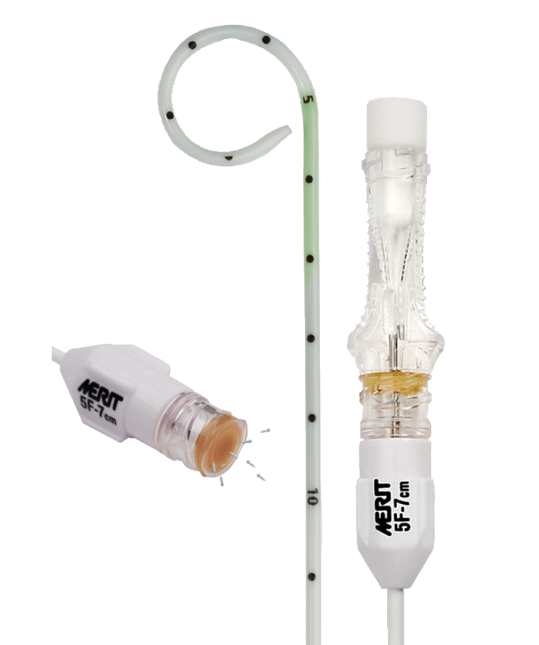 Valved One-Step Centesis Catheter - Drainage Products from Merit Medical