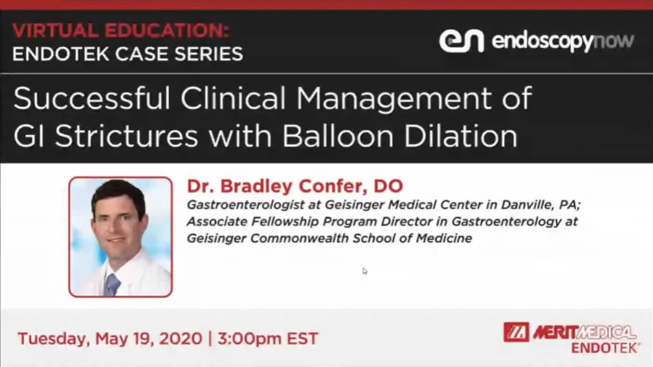 Successful Clinical Management of GI Strictures with Balloon Dilation - On-Demand Webinar - Merit Endoscopy