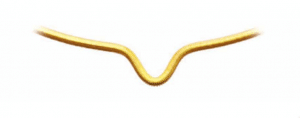 Nitinol and gold-plated tip of One Snare