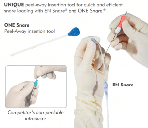 ÚNICA ferramenta de inserção removível para carregamento de caixa rápido e eficiente com EN Snare® e ONE Snare.®