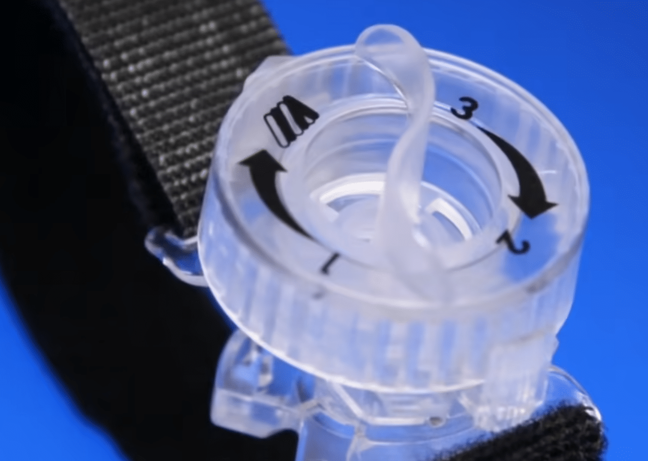 Up close view of Radial Compression Device
