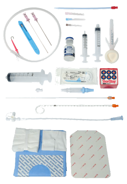 Merit ReSolve Thoracostomy Tray Kit Components