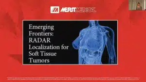 Screengrab of the webinar Emerging Frontiers: RADAR Localization for Soft Tissue Tumors