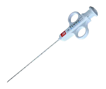 Image of the TEMNO Elite Biopsy Device on an angle