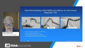 Screengrab of the Evolution of Covered Stents in Dialysis Access webinar by Dr Bart Dolmatch